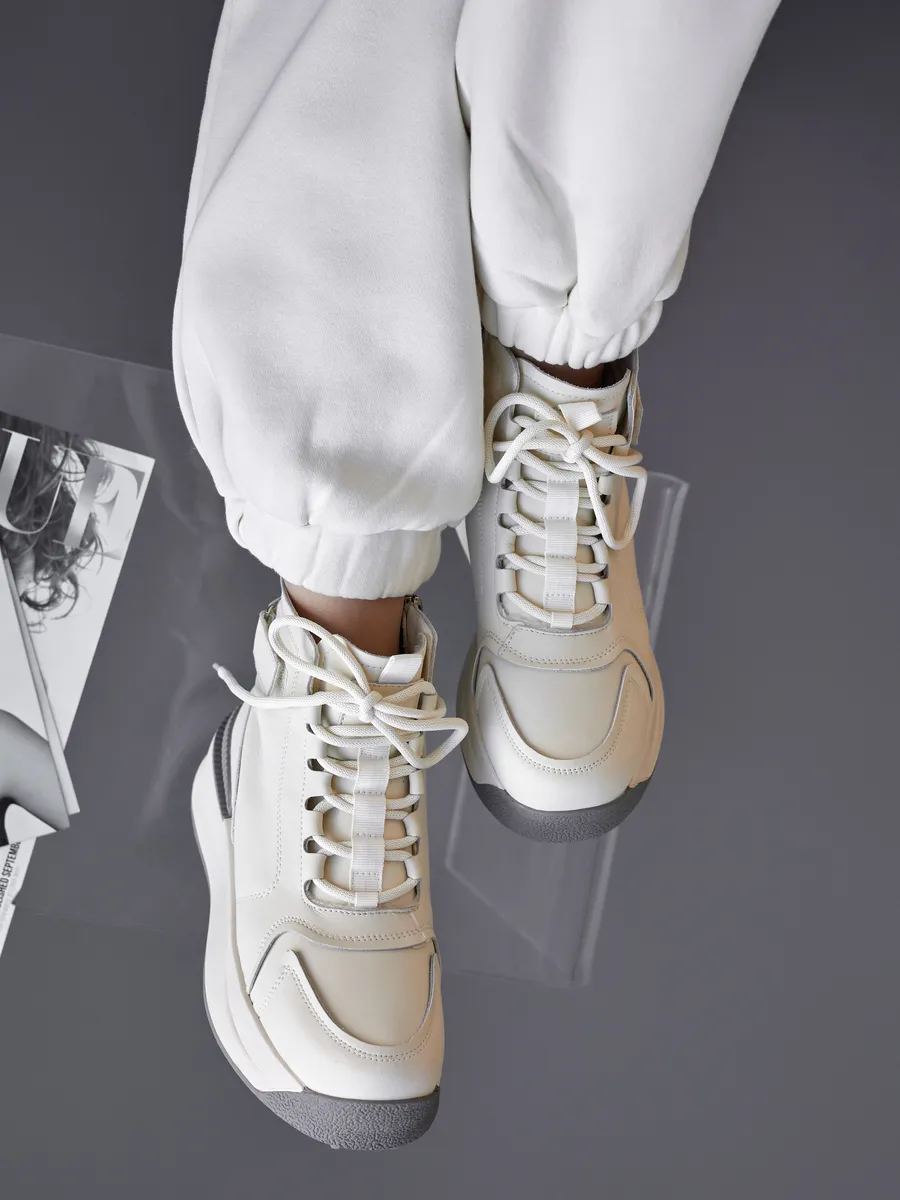 Ботинки женские зимние натуральная кожа спортивные 42-ZBE34-1-111