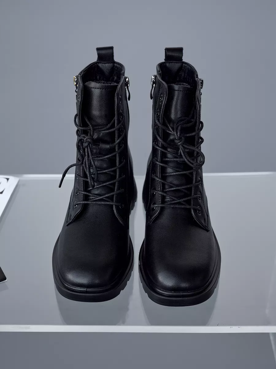 Ботинки женские демисезонные натуральная кожа на шнурках 42-DBU3-27-301k