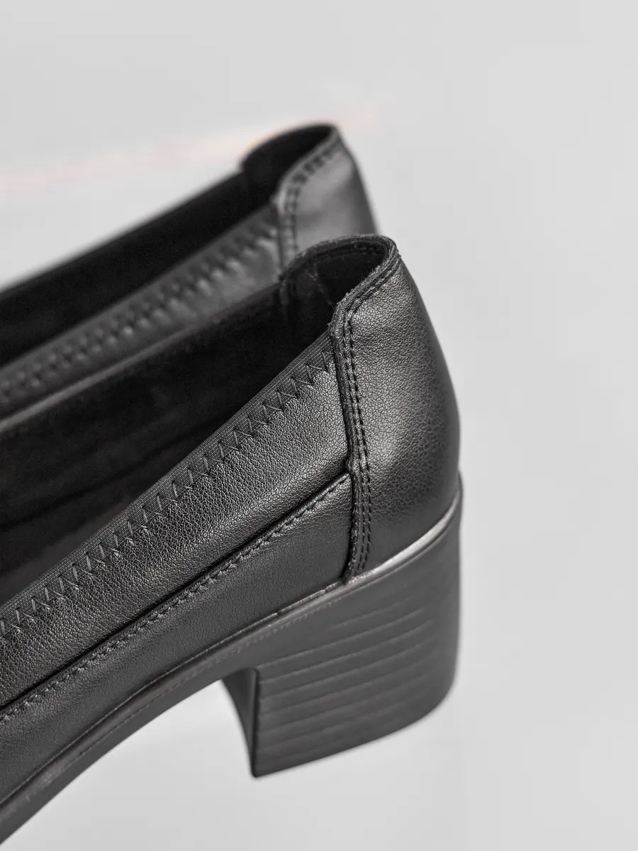 Туфли женские натуральная кожа на каблуке 31R3-6-011