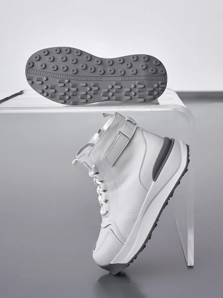 Ботинки женские зимние натуральная кожа спортивные 42-ZBE34-1-111