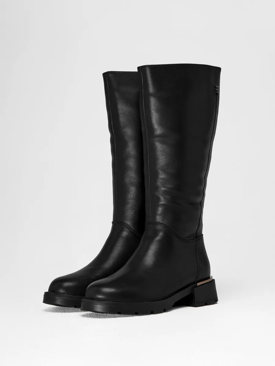 Сапоги женские зимние натуральная кожа на каблуке 25-WPE29-44-101