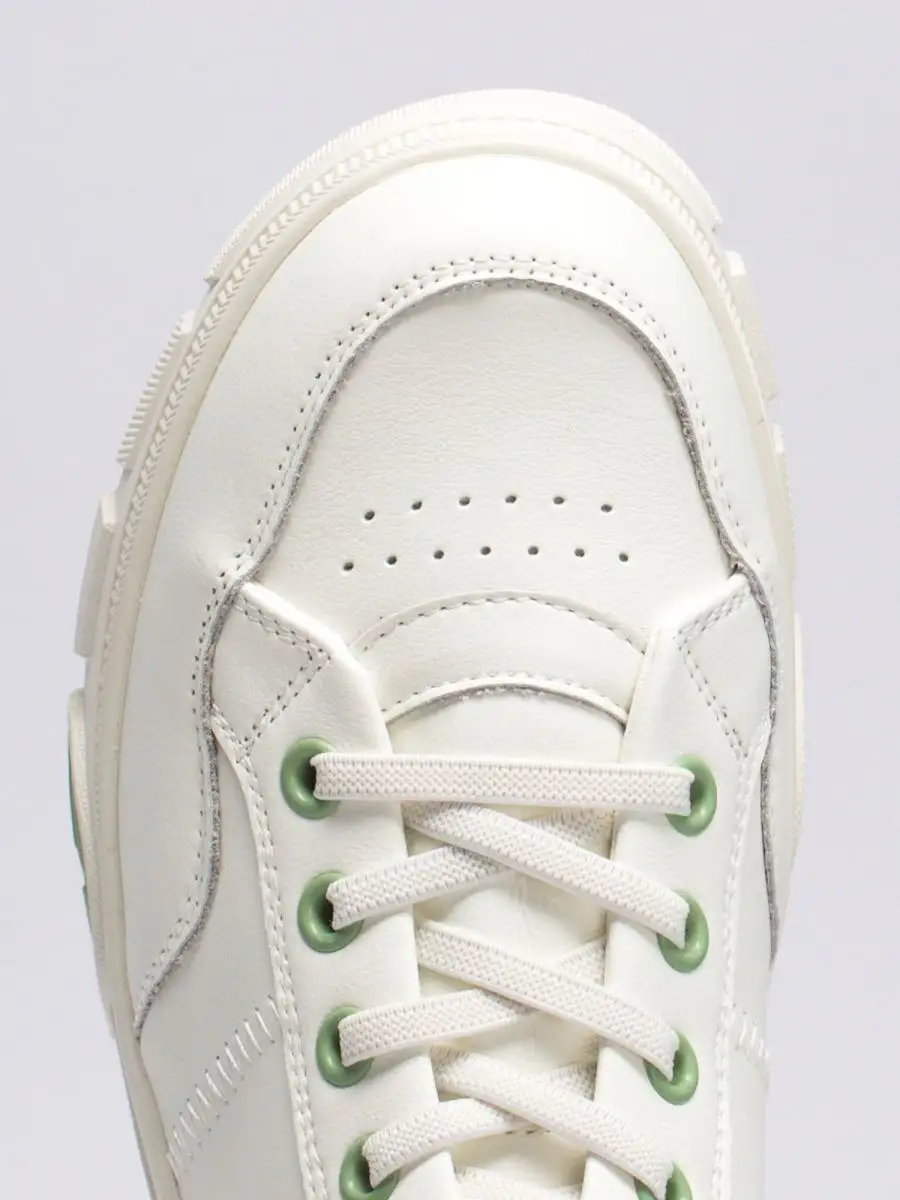 Кроссовки женские натуральная кожа белые на платформе XJU-22442-2B-SP-K