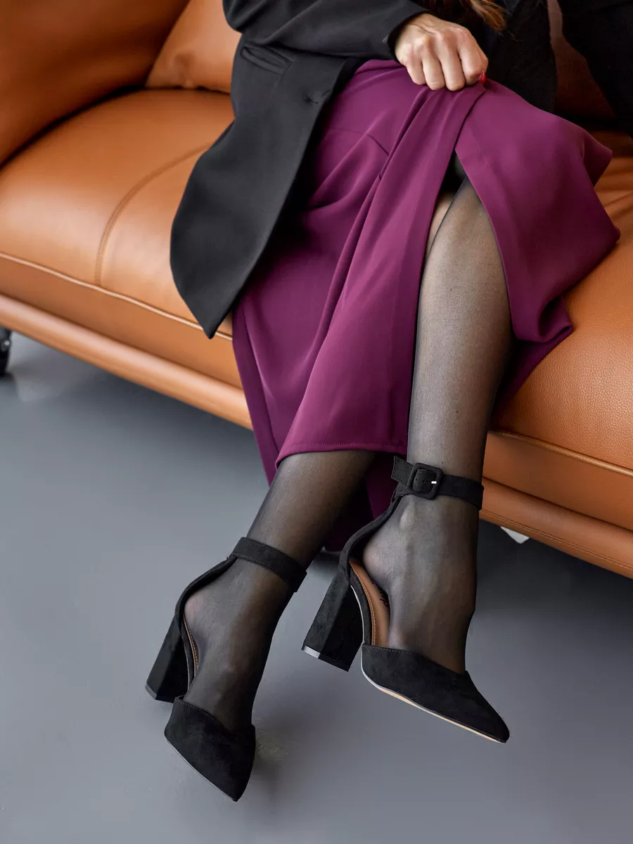 Туфли женские классические  на высоком каблуке 8681-3-1k