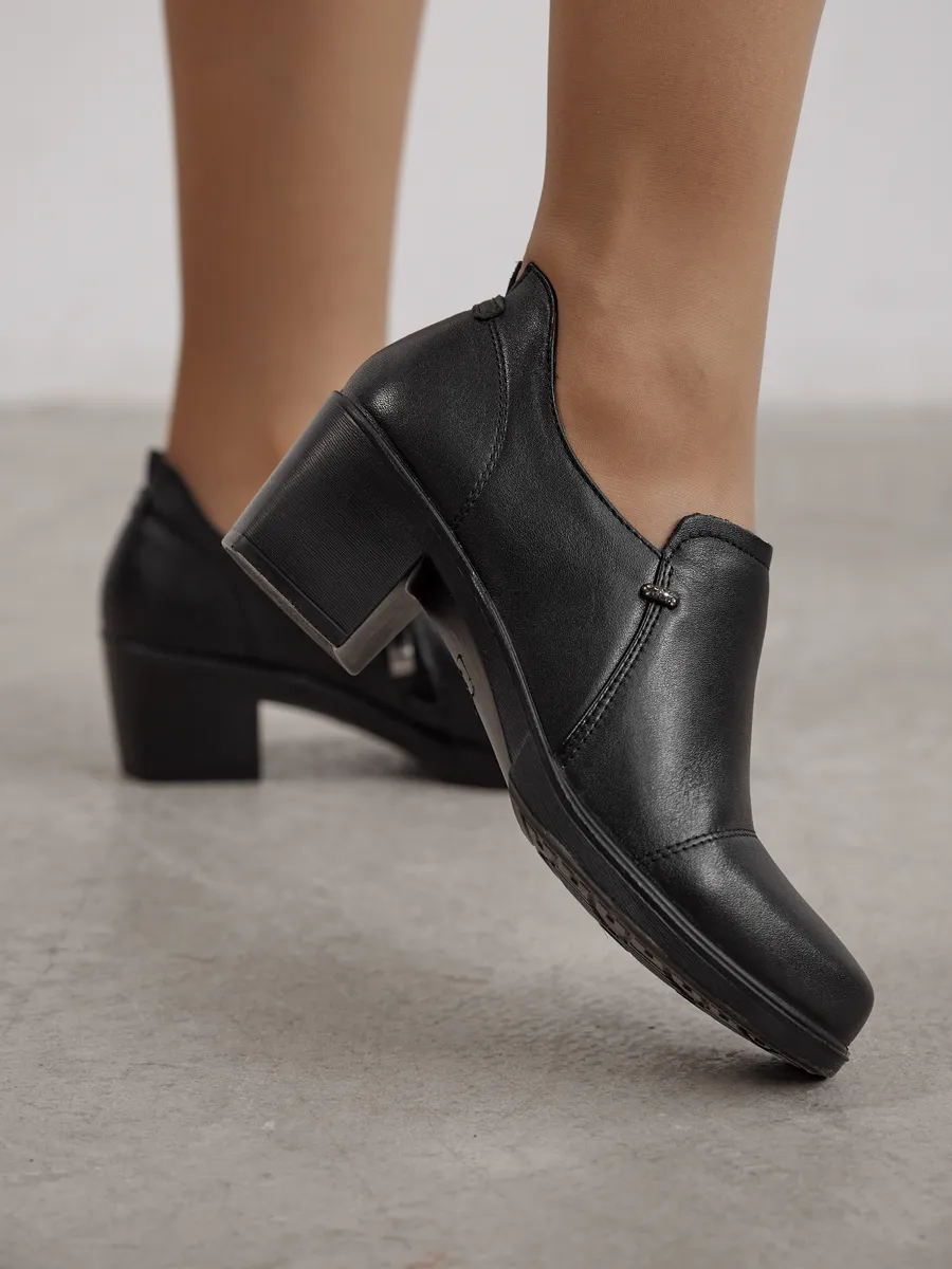 Туфли женские натуральная кожа осенние на каблуке CV006-180