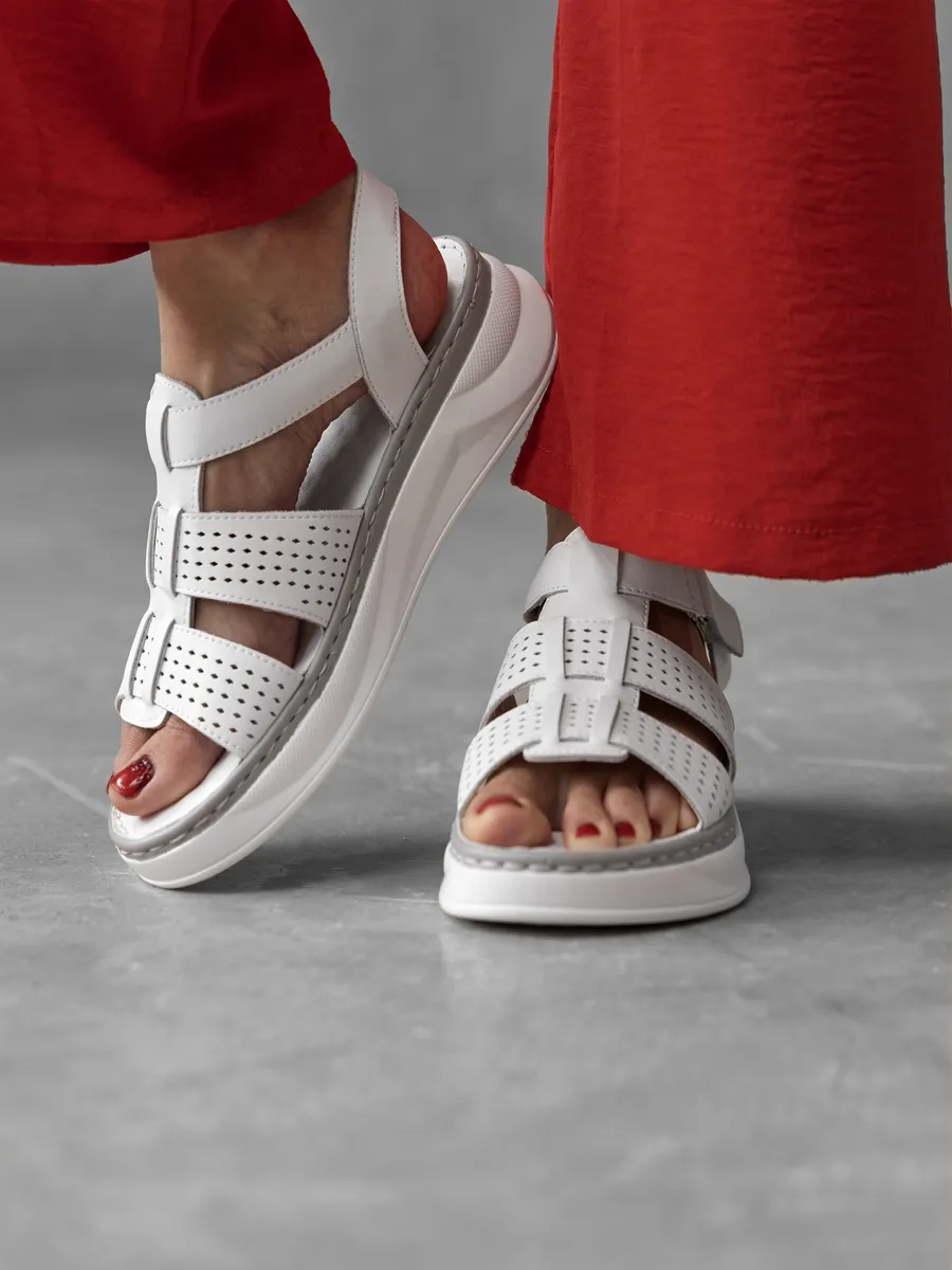 Босоножки женские летние натуральная кожа UYI-51659-1B-SPk