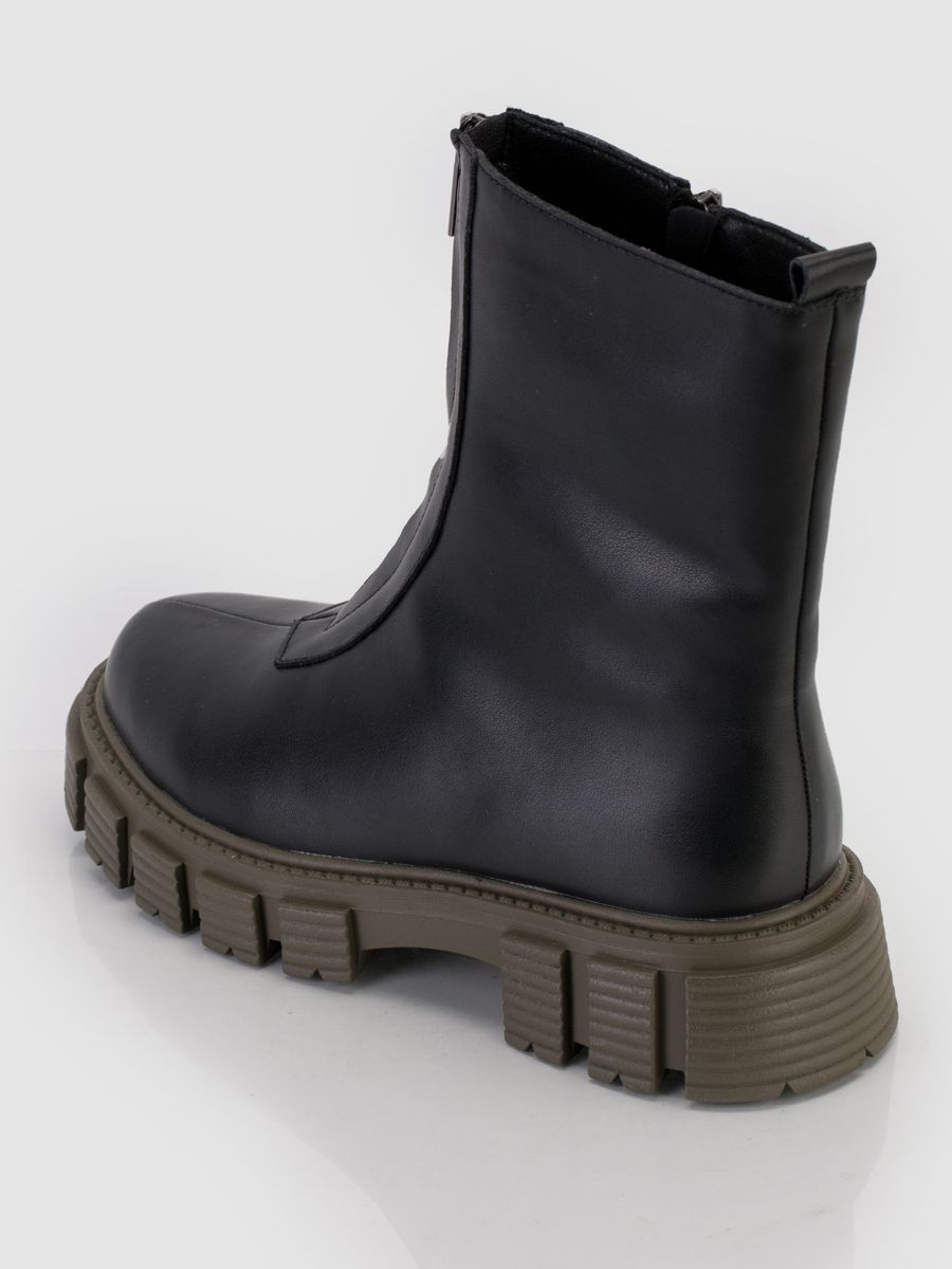 Ботинки зимние натуральная кожа на каблуке RQ301-020