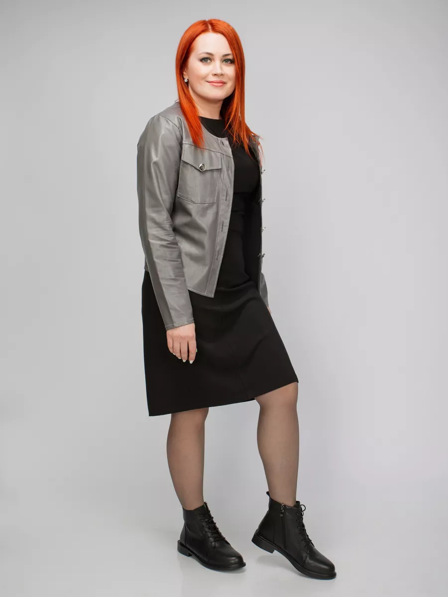 Ботинки осенние натуральная кожа на каблуке XJR-32576-1A-SB