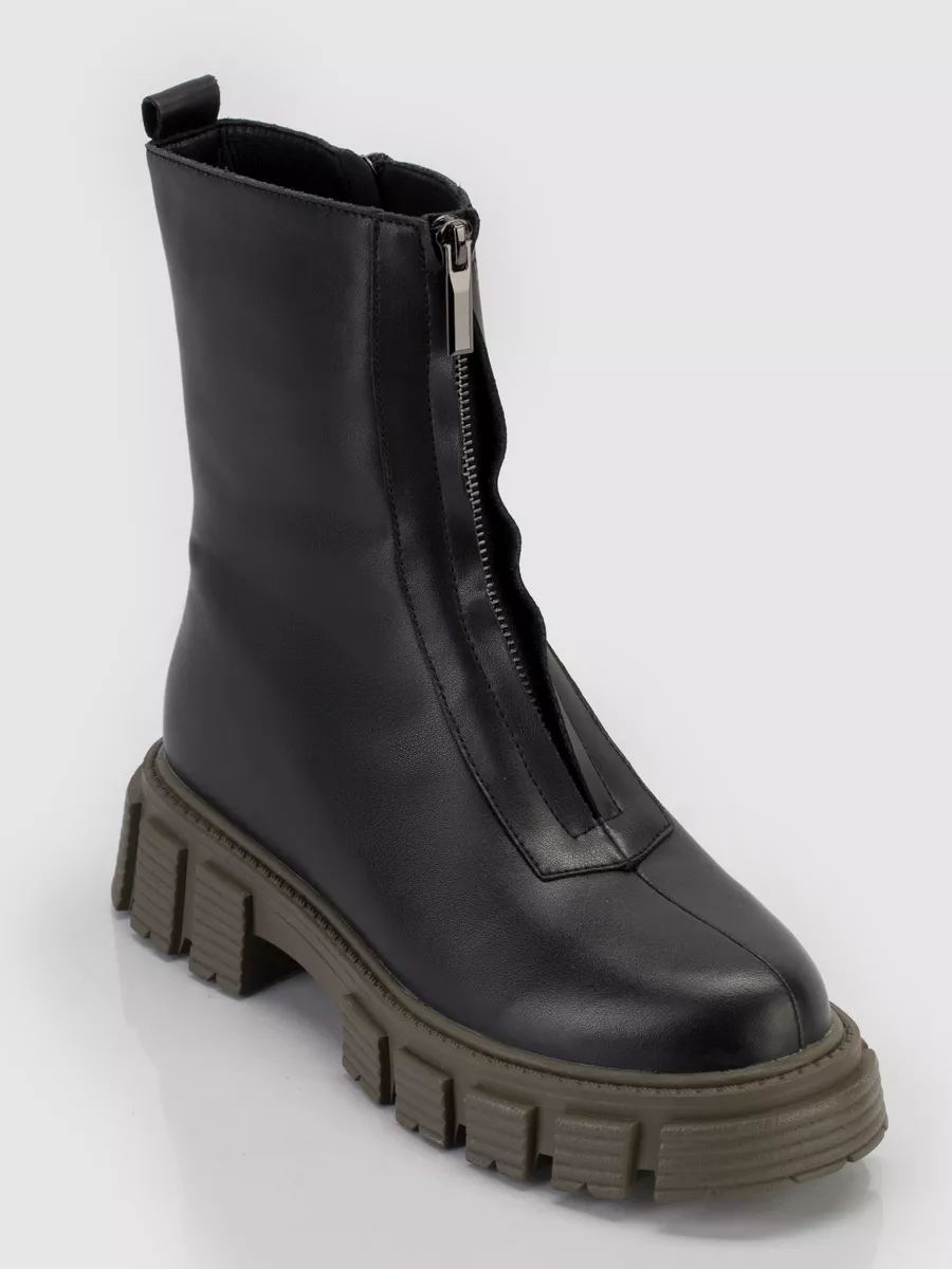 Ботинки зимние натуральная кожа на каблуке RQ301-020