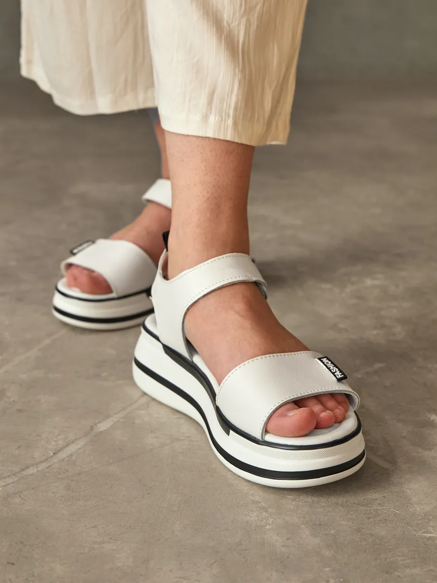 Босоножки женские летние натуральная кожа на платформе CC060-010k