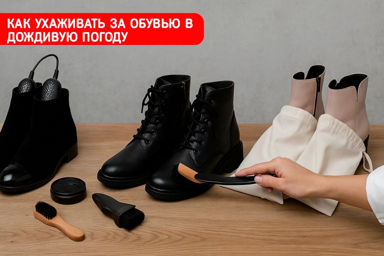 Как ухаживать за обувью в дождливую погоду