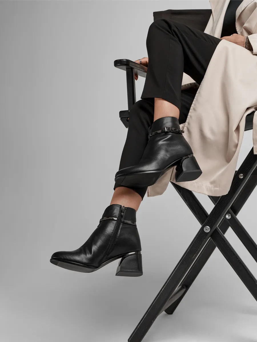 Ботильоны женские демисезонные натуральная кожа LA77-1