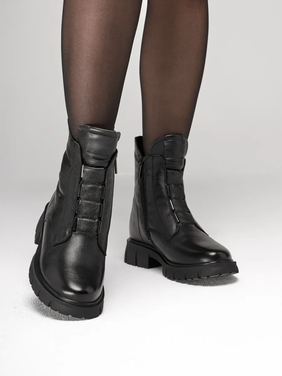 Ботинки женские зимние натуральная кожа натуральная шерсть C1039-010