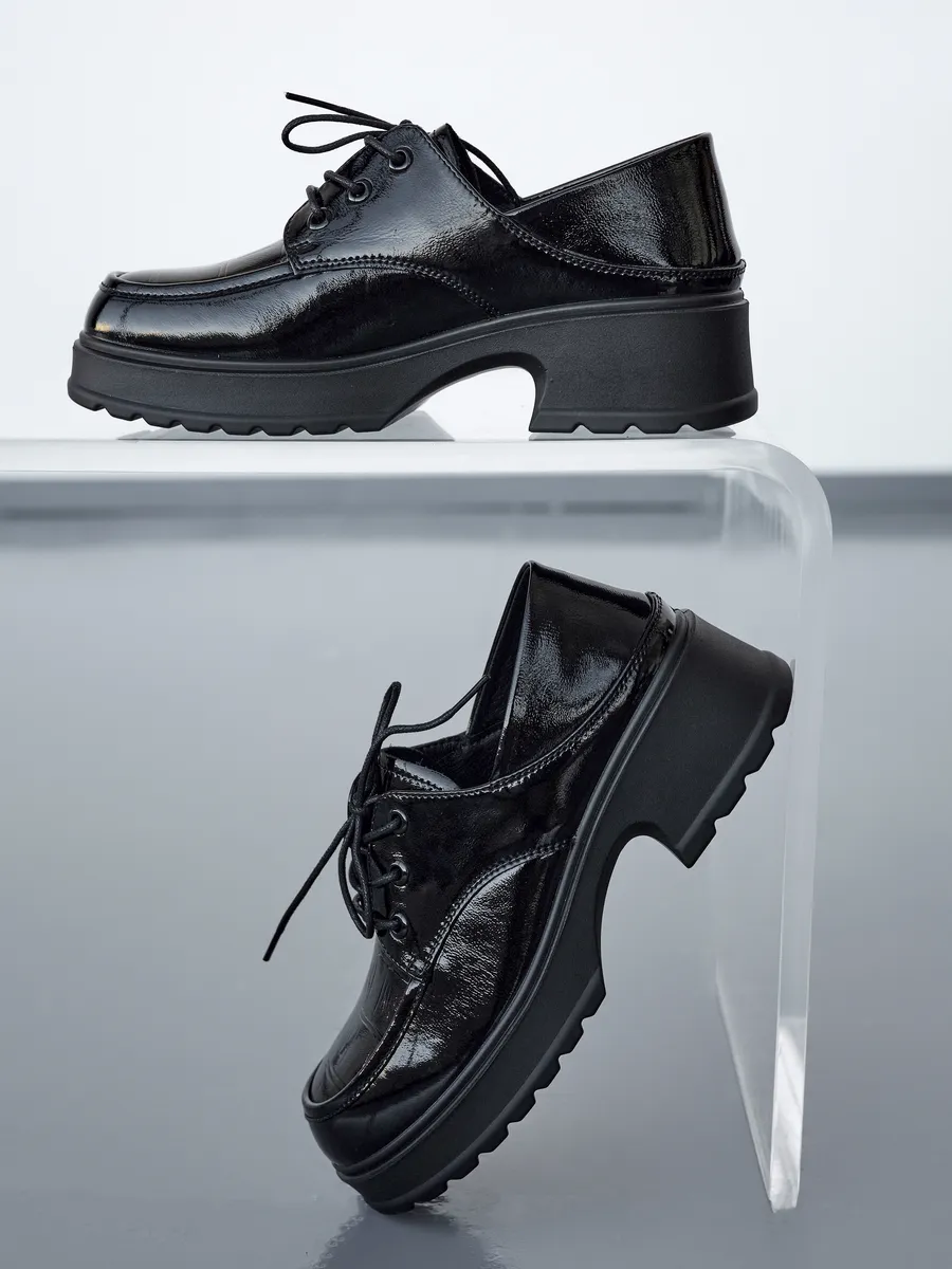 Туфли женские демисезонные лакированные на каблуке 35-40 EH320-021