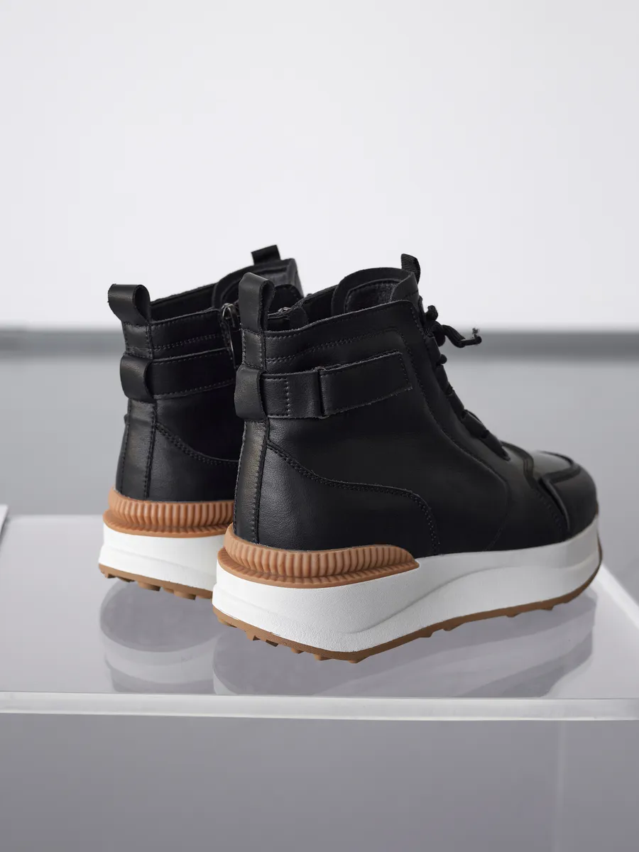 Ботинки женские зимние натуральная кожа спортивные 42-ZBE34-1-101