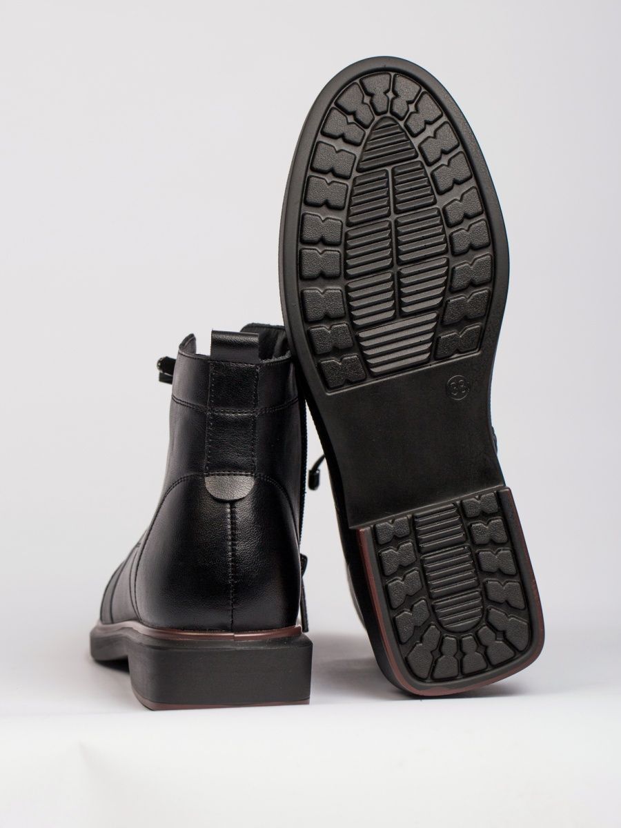 Ботинки осенние натуральная кожа на каблуке EH119-030B