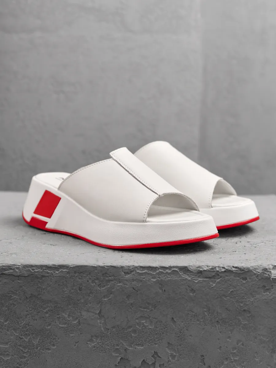 Сабо женские кожаные на платформе летние медицинские UQX-41244-2B-SP