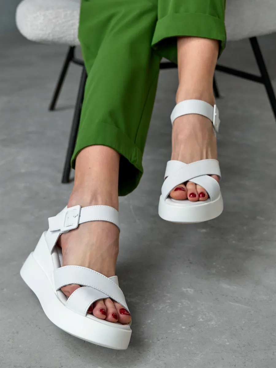 Босоножки женские летние натуральная кожа на платформе UTL-22142-1B-SP