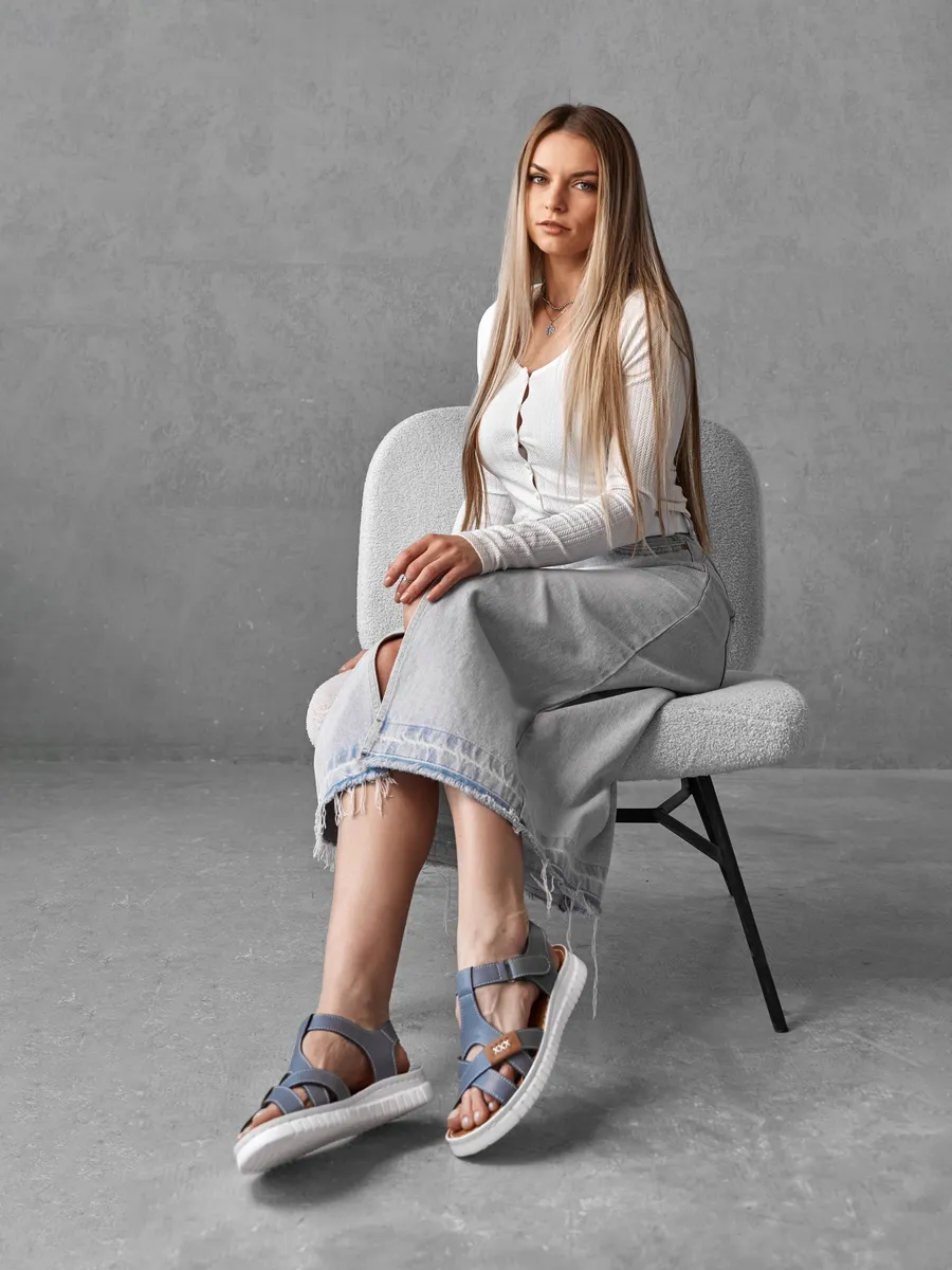 Босоножки женские летние на платформе натуральная кожа 41-BKY19-22-1022