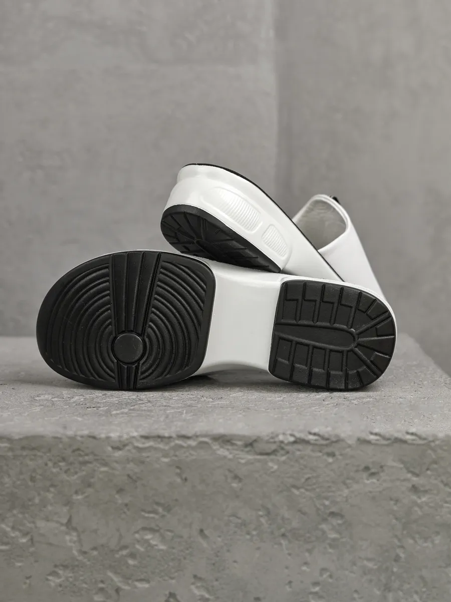 Сабо женские кожаные натуральные на платформе летние RZ014-041