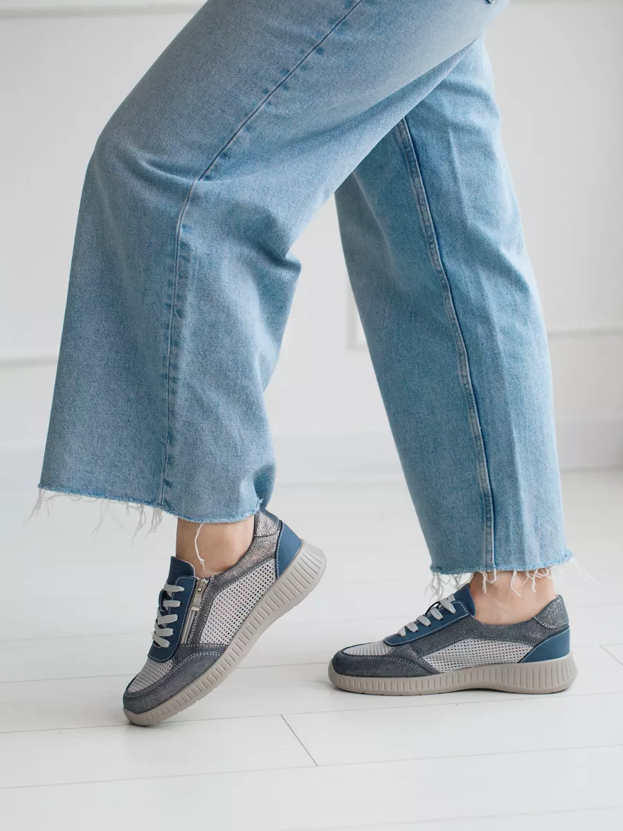 Кроссовки летние натуральная кожа дышащие RN160-011