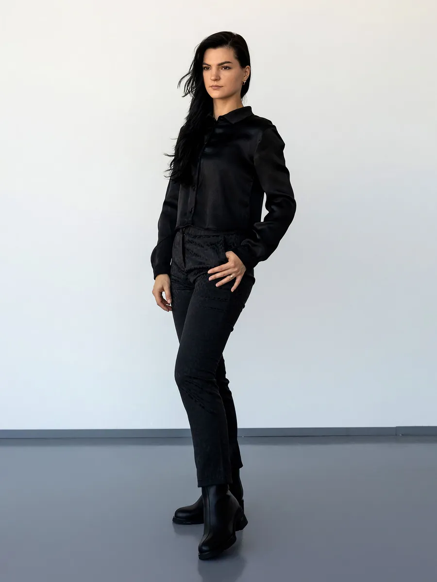 Ботинки женские зимние на каблуке натуральная кожа U510-010