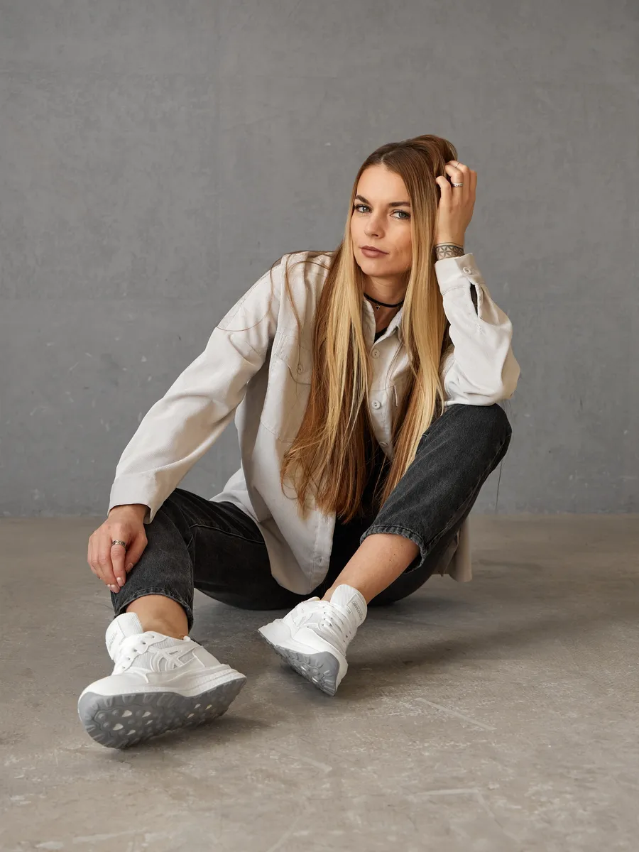 Кроссовки летние натуральная кожа дышащие EN005-021