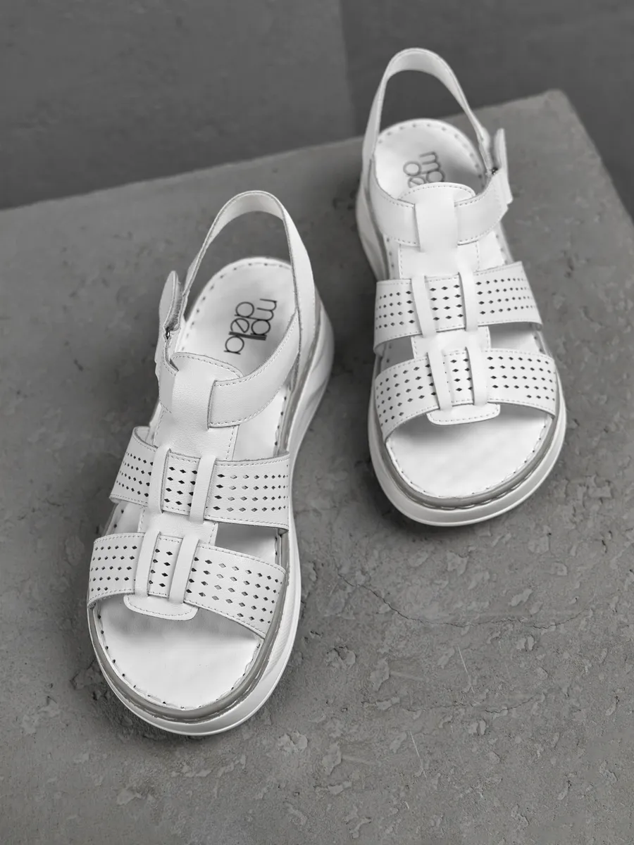 Босоножки женские летние натуральная кожа UYI-51659-1B-SPk