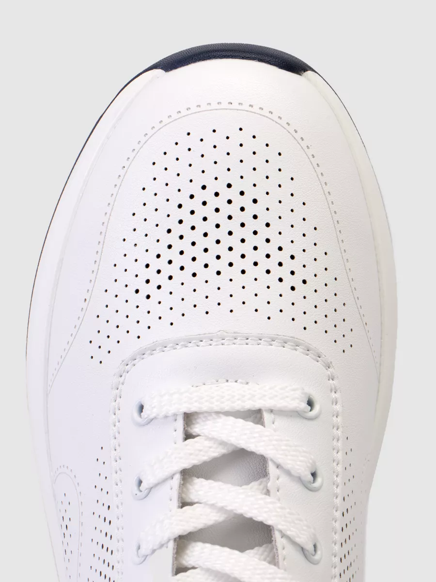 Кроссовки летние натуральная кожа на платформе KZ182-010