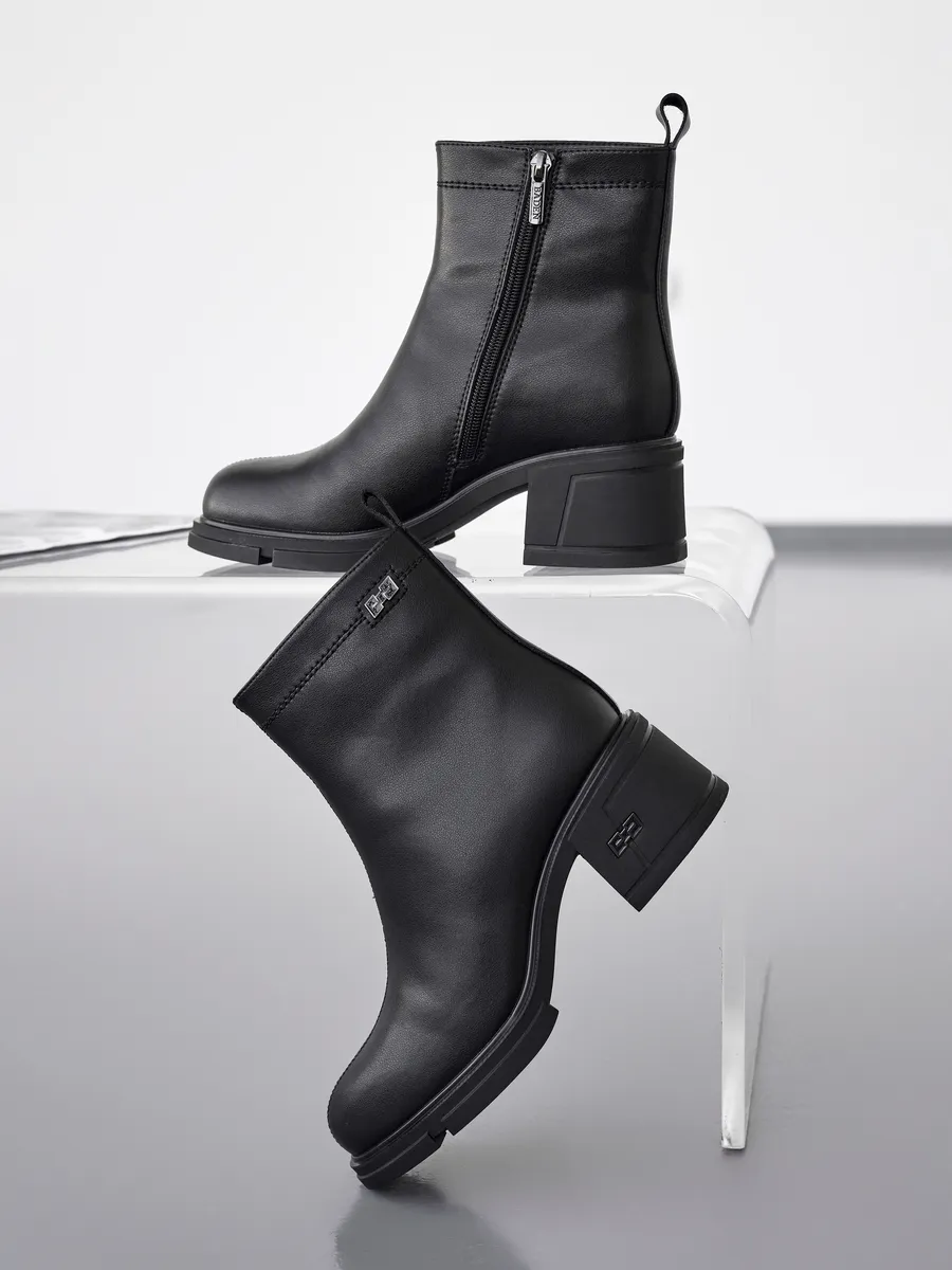 Ботинки женские зимние на каблуке натуральная кожа U510-010