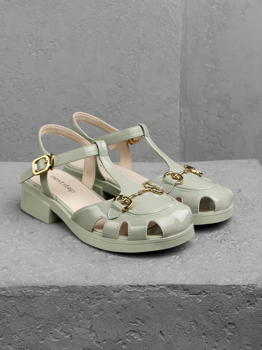 Босоножки женские летние натуральная кожа лаковые 31V20-9-013