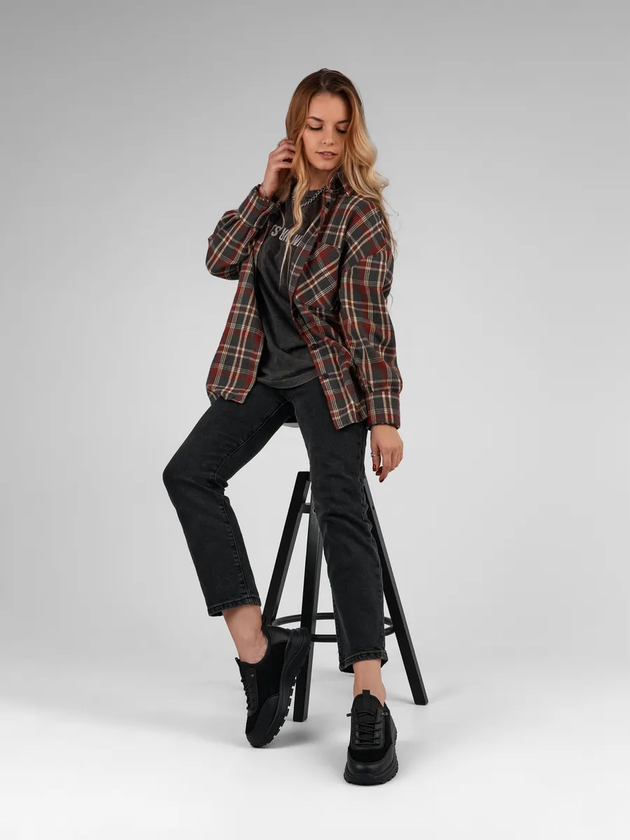 Кроссовки женские демисезонные натуральная кожа на платформе FB310-011k