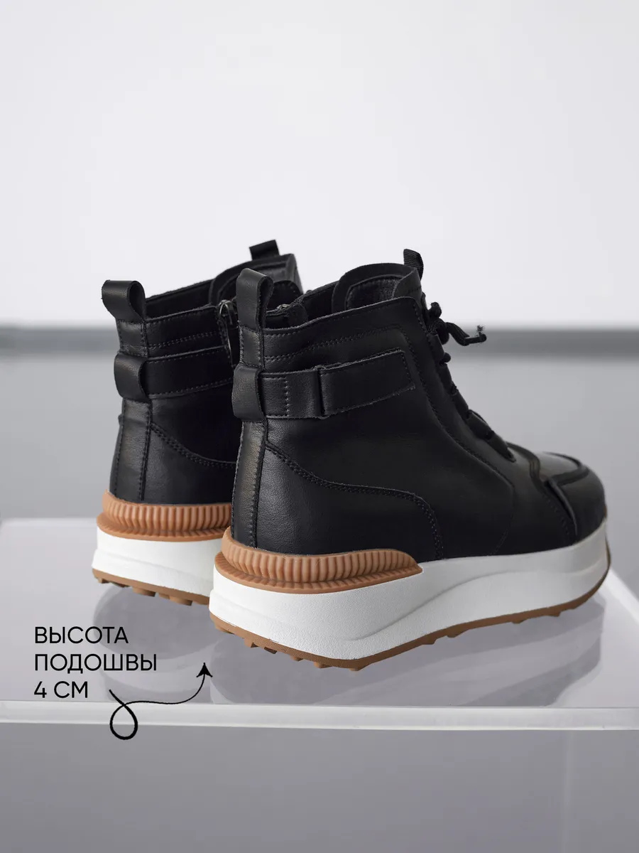 Ботинки женские зимние натуральная кожа спортивные 42-ZBE34-1-101