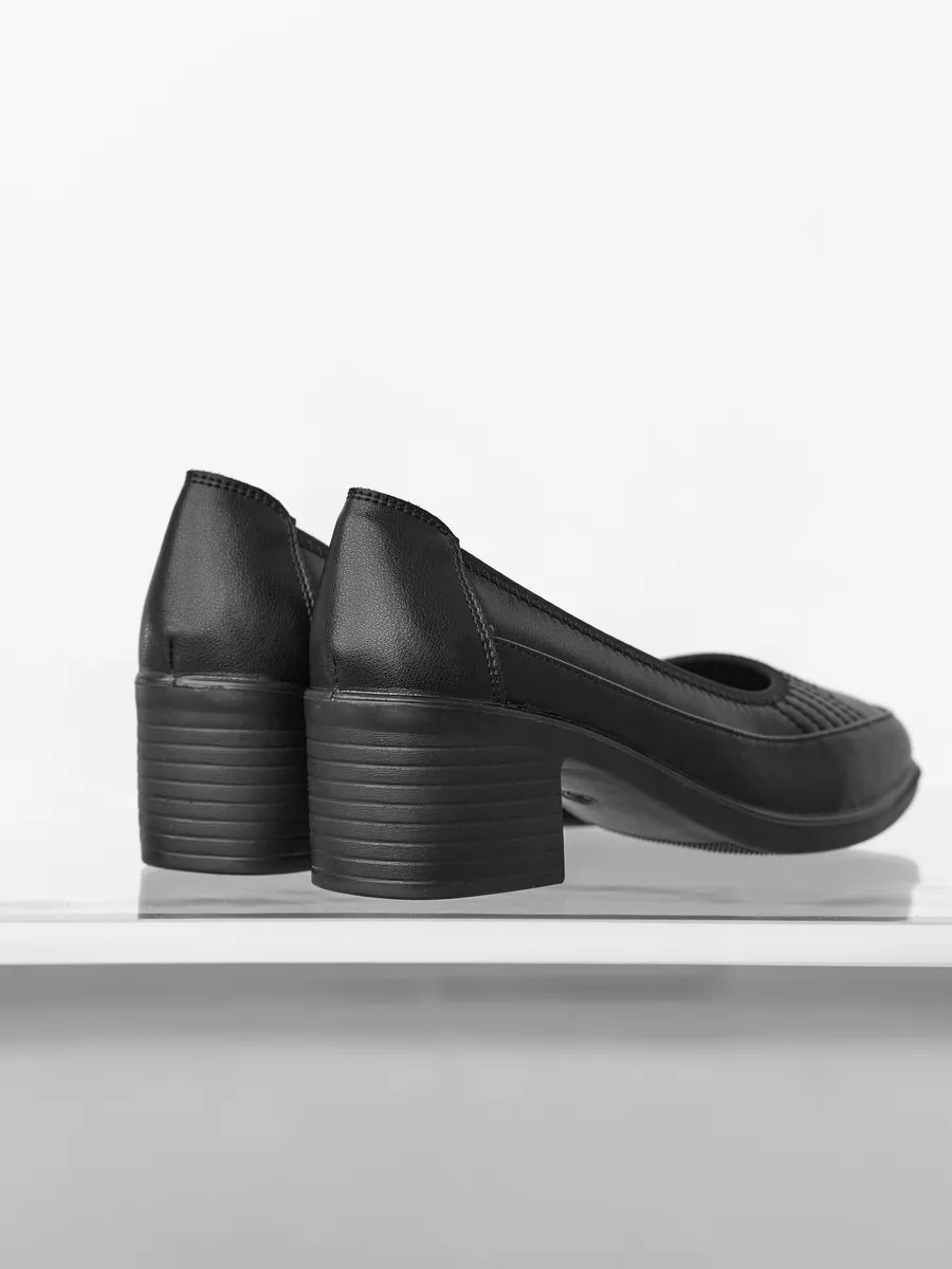 Туфли женские натуральная кожа на каблуке 31R3-6-011