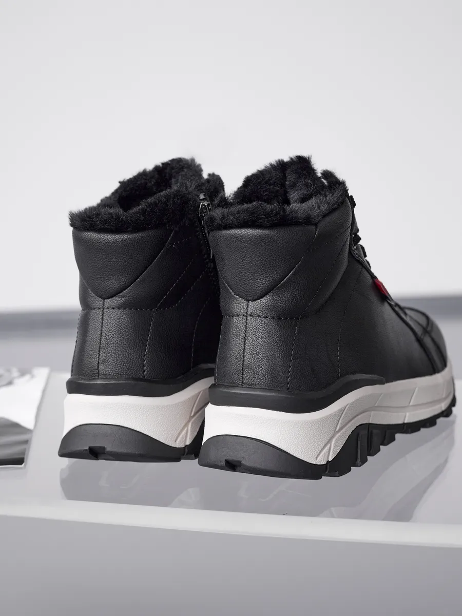 Ботинки женские зимние натуральная кожа на платформе RN207-061