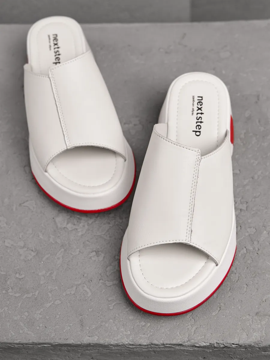 Сабо женские кожаные на платформе летние медицинские UQX-41244-2B-SP