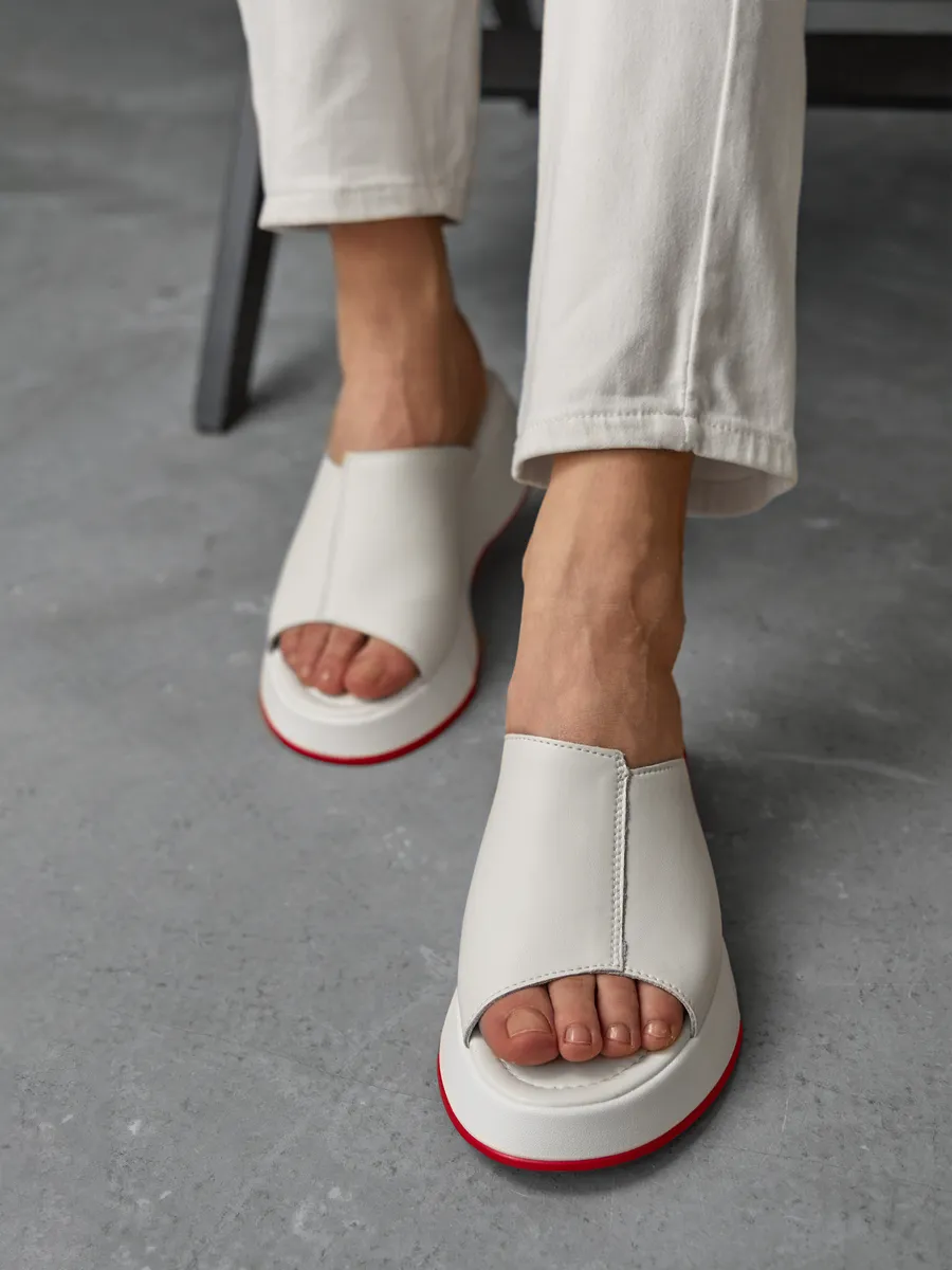 Сабо женские кожаные на платформе летние медицинские UQX-41244-2B-SP