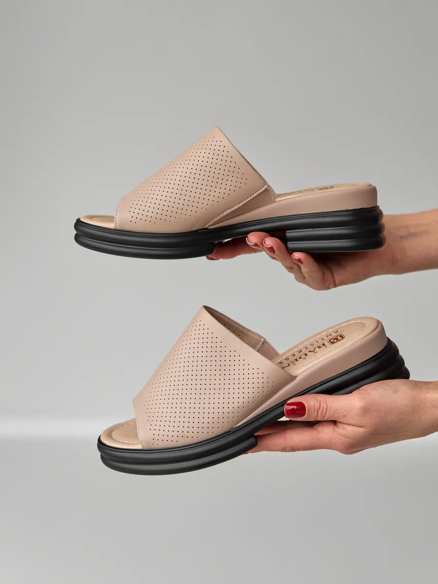 Сабо женские кожаные натуральные летние на платформе DL005-052