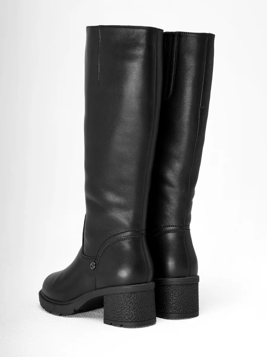 Сапоги женские зимние натуральная кожа на каблуке 25-WPE29-15-101