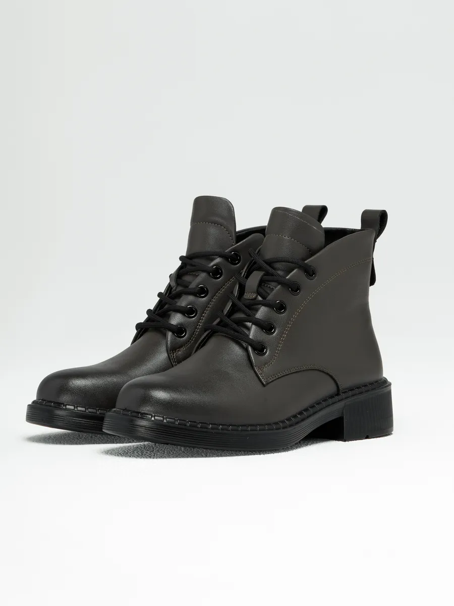 Ботинки женские осенние натуральная кожа на каблуке 25-DBU12-5-106