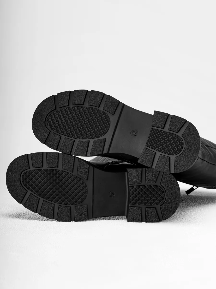 Сапоги женские зимние натуральная кожа на каблуке 25-WPE29-44-101