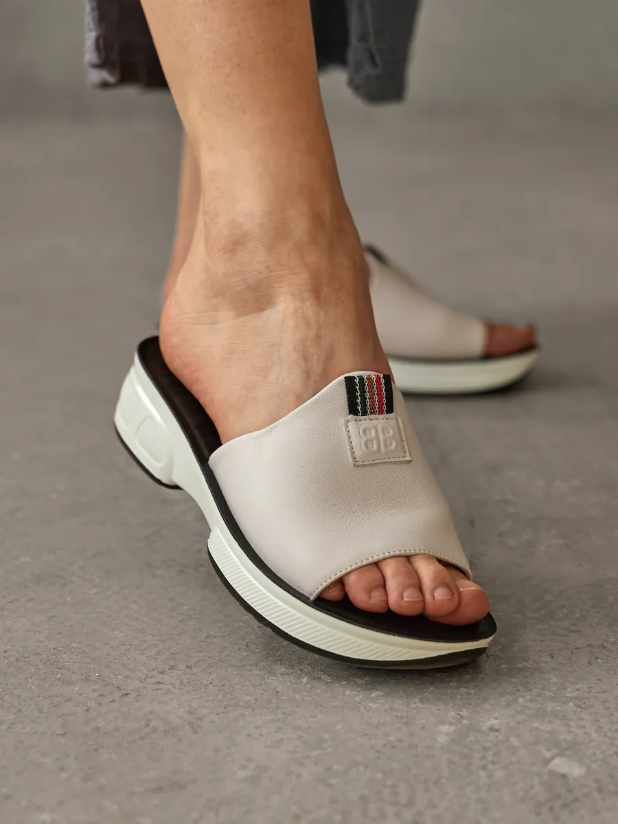 Сабо женские кожаные натуральные на платформе летние RZ014-041