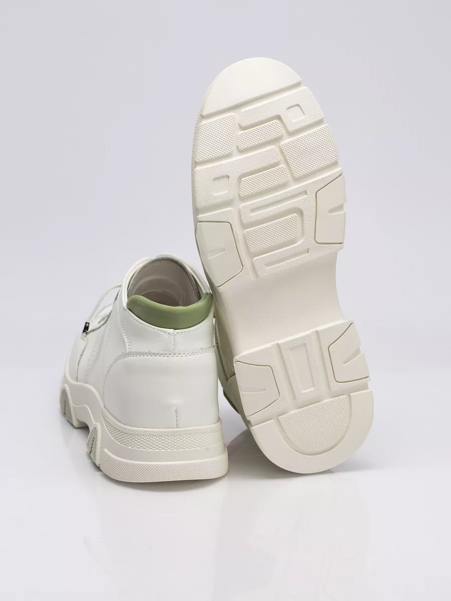 Кроссовки женские натуральная кожа белые на платформе XJU-22442-2B-SP-K