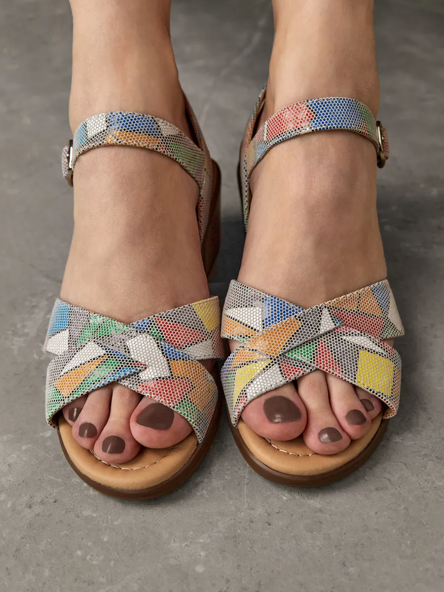 Босоножки женские летние натуральная кожа XJU-51377-6Y-KP