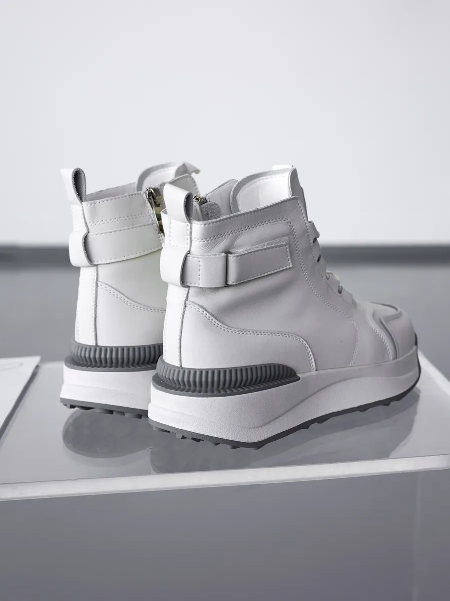 Ботинки женские зимние натуральная кожа спортивные 42-ZBE34-1-111