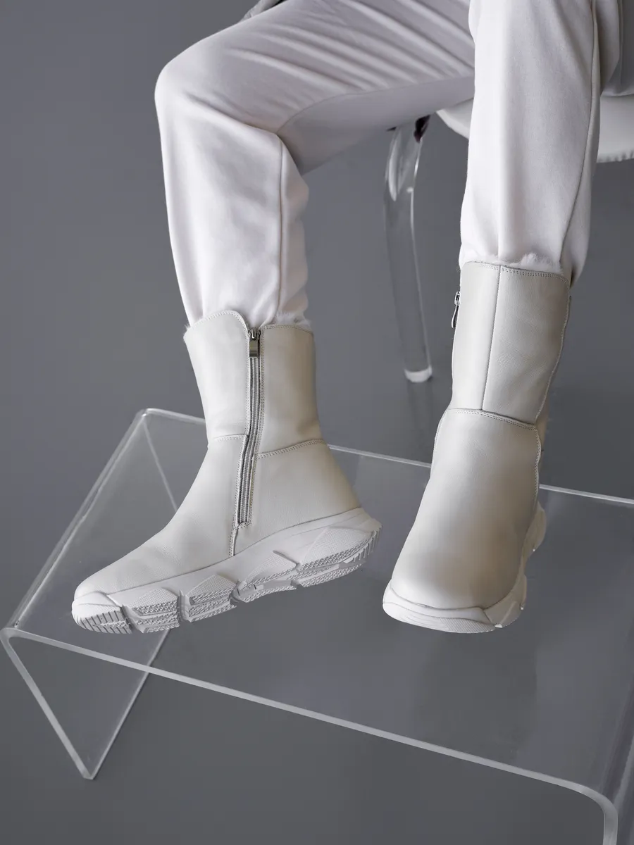 Полусапожки зимние натуральная кожа натуральная шерсть 21R2-6-120Z