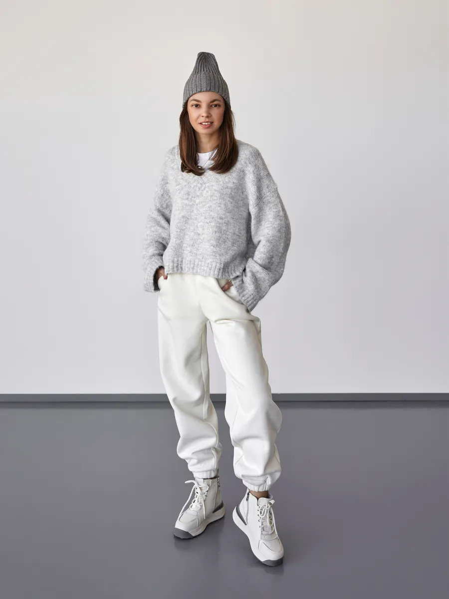 Ботинки женские зимние натуральная кожа спортивные 42-ZBE34-1-111