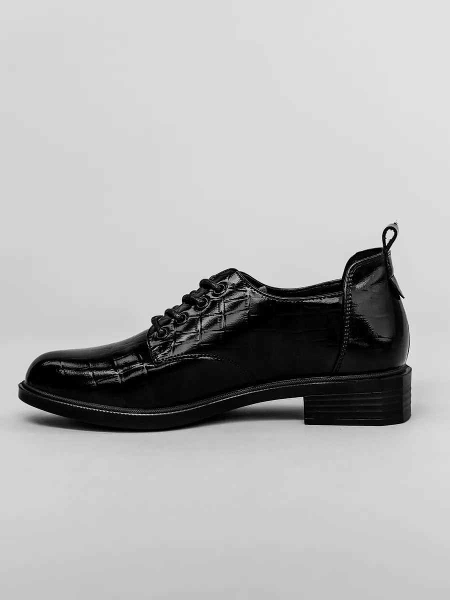 Туфли женские осенние на низком каблуке натуральная кожа CV045-190