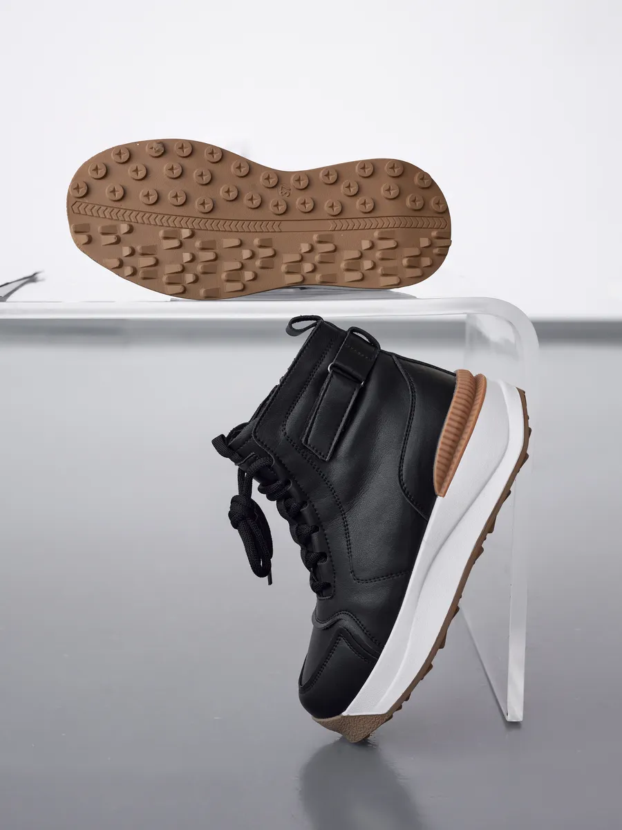 Ботинки женские зимние натуральная кожа спортивные 42-ZBE34-1-101