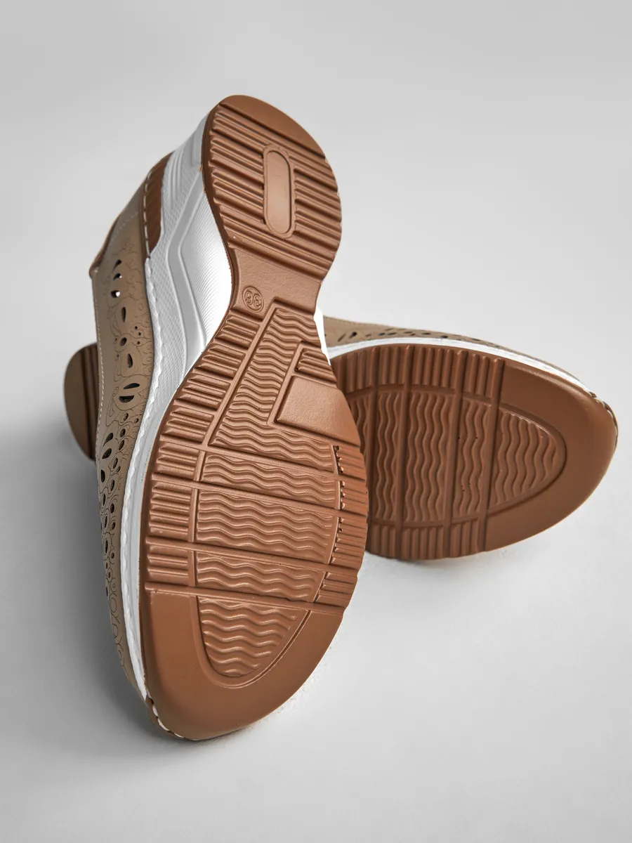 Мокасины женские летние натуральная кожа HX119-021