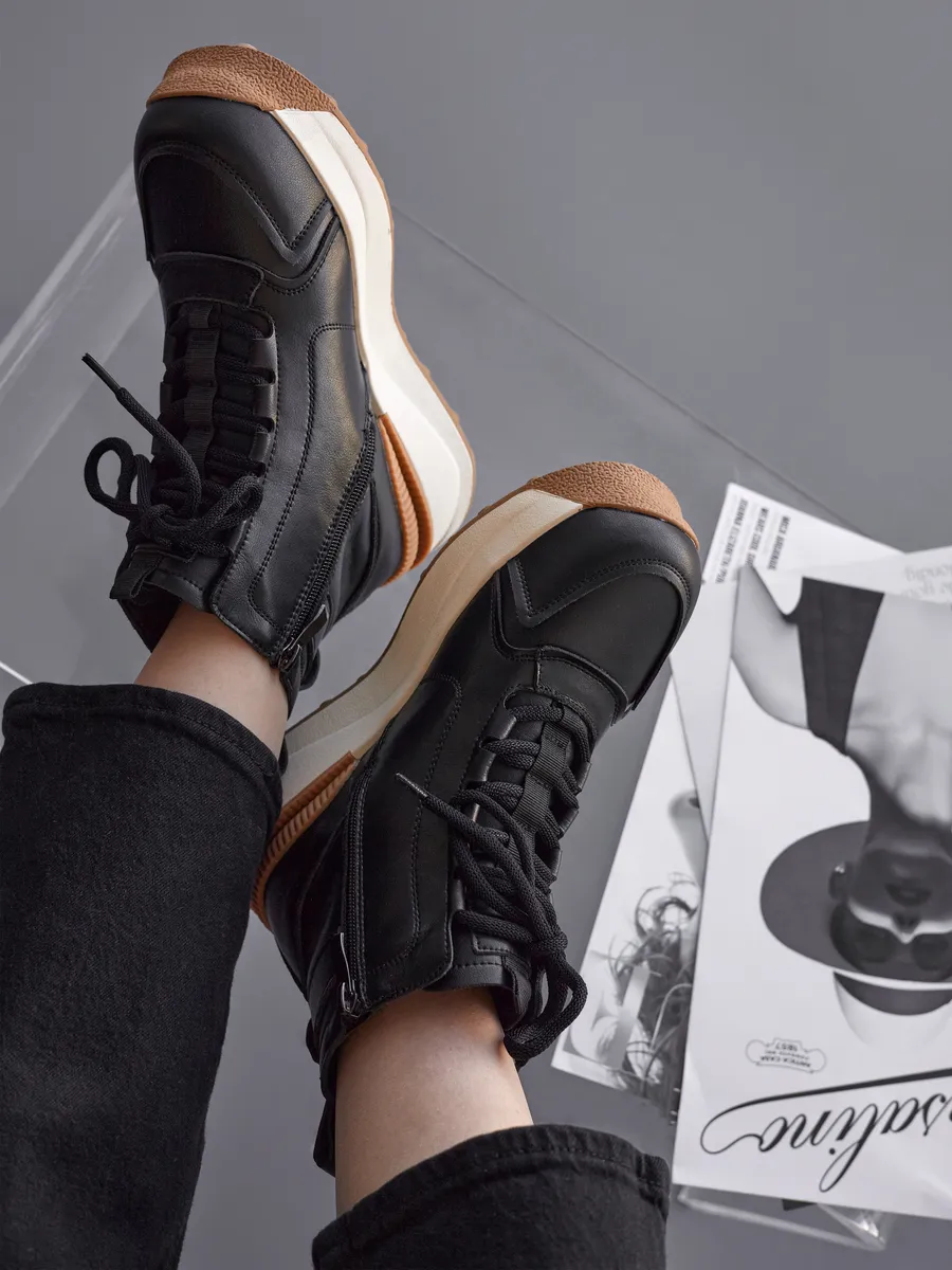 Ботинки женские зимние натуральная кожа спортивные 42-ZBE34-1-101